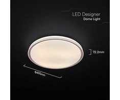 Lubinis šviestuvas 30/60W LED paviršinis šviestuvas, rudos sp., 3000-6500K, dimeriuojamas