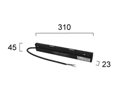 300W maitinimo šaltinis magnetinėms sistemoms VIOKEF MAGNETIC, 48V, juodas, R1116
