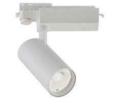 30W LED akcentinis šviestuvas į 3 fazių bėgelius HERCULES, baltas, 4000K, 3913-012W-4-S-24