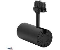 Bemko 30W LED akcentinis šviestuvas į 3 fazių bėgelį VERKO, juodas, 3000K