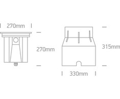 30W LED įleidžiamas į žemę šviestuvas, nerūdijančio plieno sp., 3000K, 69054A/W