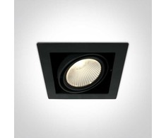 30W LED įleidžiamas pakreipiamas šviestuvas, juodas, 3000K, 51130/B/W