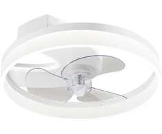 30W LED lubinis šviestuvas su ventiliatoriumi ESPERO, baltas, CCT