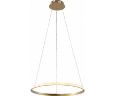 30W LED pakabinamas šviestuvas, 50cm, aukso sp., 3000K-6000K, dimeriuojamas