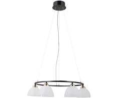 30W LED pakabinamas šviestuvas MONTIELA, juodos/aukso/baltos sp., 3000K