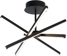 30W LED paviršinis lubinis šviestuvas RAY, juodas, 3000/4000/6000K, dimeriuojamas, 4301200
