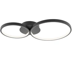Lubinis šviestuvas 30W LED paviršinis šviestuvas MAVER, juodas, 3000/4000/6000K