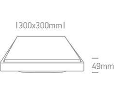 30W LED plafonas, antracito sp., 3000K, 67363A/AN/W