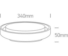30W LED plafonas, antracito sp., 3000K, 67384/AN/W