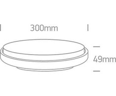30W LED plafonas, antracito sp., 3000K, 67363/AN/W