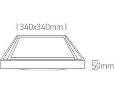 30W LED plafonas, baltas, 3000K, 67384A/W/W