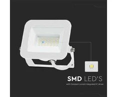 30W LED prožektorius PRO-S, baltas, 6500K, SAMSUNG CHIP