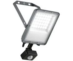 30W LED prožektorius su judesio davikliu ESUS, sidabro sp., CCT, IP54
