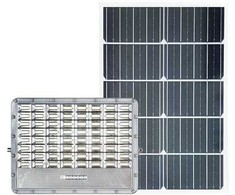 30W LED prožektorius su saulės baterija, pilkas, 6000K, IP65