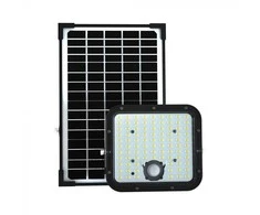 V-tac 30W LED prožektorius su saulės baterija, juodas, 4000K, su judesio davikliu