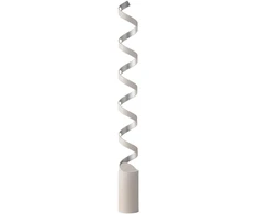 30W LED toršeras HELIX, baltos/sidabro sp., 4000K