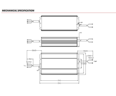 320W LED maitinimo šaltinis GV6, 24V, CV, FPC, IP67