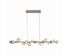 32,4W LED pakabinamas šviestuvas E-POPUP, bronzos sp., 2200-5000K, dimeriuojamas, reguliuojamo aukščio