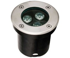 3,2W LED įleidžiamas į žemę šviestuvas LOTUS, sidabro sp., 3100K, 4186800