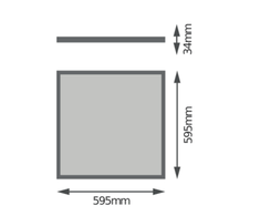 Ledvance 32W LED panelė PANEL 4IN1, 600x600mm, balta, 4000K, UGR19
