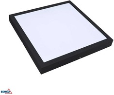 Lubinis šviestuvas Bemko 32W LED paviršinė panelė DENAR, juoda, 4000K