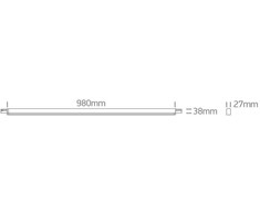 32W LED šviestuvas į magnetines sistemas P&amp;P, baltas, 3000/3500/4000K, 48V, 110°, 42100PC/W/V