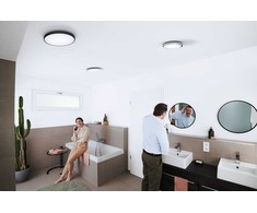 Osram 32W paviršinis vonios šviestuvas, juodas, 3000-6500K, išmanus+WiFi valdymas