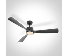 Lubinis šviestuvas 32W ventiliatorius su dimeriuojamu 22W LED šviestuvu, juodas, 3000/4000/5500K, IP54, 6320/B/V
