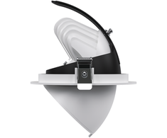 33W LED įleidžiamas pakreipiamas šviestuvas SPARK 2.0, baltas, 3000K, 60°, DALI