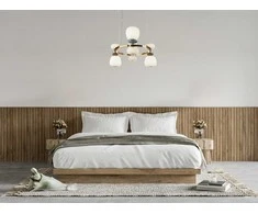 33W LED pakabinamas šviestuvas EVANS, aukso/baltos sp., 3000K