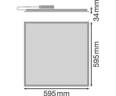 Ledvance 33W LED panelė PANEL COMPACT, 3000K, DALI