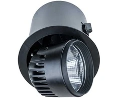 Lubinis šviestuvas 34W LED įleidžiamo montavimo šviestuvas TANTO, juodas, 3000K