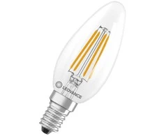 Ledvance 3,4W LED lemputė CLASSIC B, E14, skaidri, 320°, 2700K, dimeriuojama