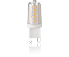 3,5W LED lemputė, G9, skaidri, 3000K, dimeriuojama
