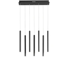 35W LED pakabinamas šviestuvas PYPE, juodas, CCT