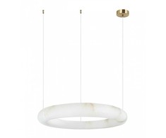 35W LED pakabinamas šviestuvas, žalvario/baltos sp., 3000K, dimeriuojamas, 49cm, 2543