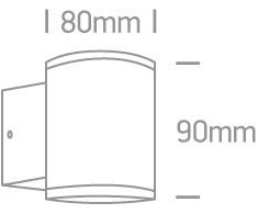 Sieninis lauko šviestuvas, GU10, baltas, 67400A/W