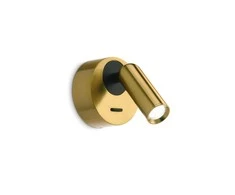 Ideal Lux Sieninis šviestuvas Bean Round Ap Ottone
