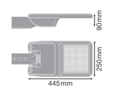Ledvance 36W gatvės šviestuvas SL FLEX SM, baltas, 4000K