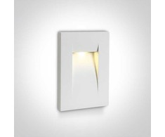 3,6W LED įleidžiamas sieninis lauko šviestuvas, baltas, 3000K, 68062/W/W