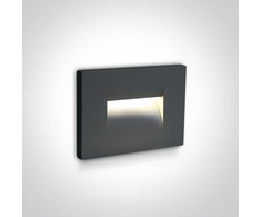 3,6W LED įleidžiamas sieninis lauko šviestuvas, antracito sp., 3000K, 68064/AN/W