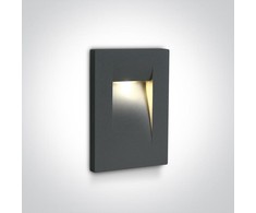 3,6W LED įleidžiamas sieninis lauko šviestuvas, antracito sp., 3000K, 68062/AN/W