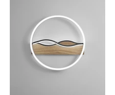 36W LED lubinis šviestuvas HAWAII, juodas, CCT