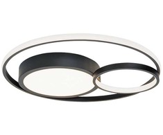 36W LED lubinis šviestuvas KARON, juodas, 3000K, 4325500