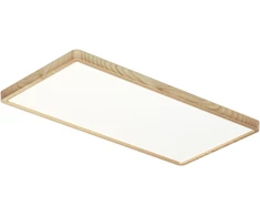 36W LED lubinis šviestuvas OLBIS, medžio/baltos sp., 2800/4000/6000K, IP44