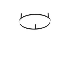 Ideal Lux Lubinis šviestuvas Oracle Slim Pl D070 Round Bk 3000K