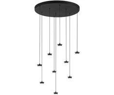 36W LED pakabinamas šviestuvas BASE, juodas