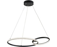 36W LED pakabinamas šviestuvas DOUBLE, juodas, 3000K, 4275800