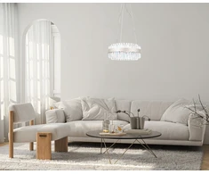 36W LED pakabinamas šviestuvas HORNA, šampano sp./skaidrus, 3000K