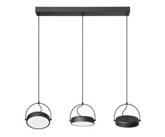36W LED pakabinamas šviestuvas PUCK, juodas, 3000K